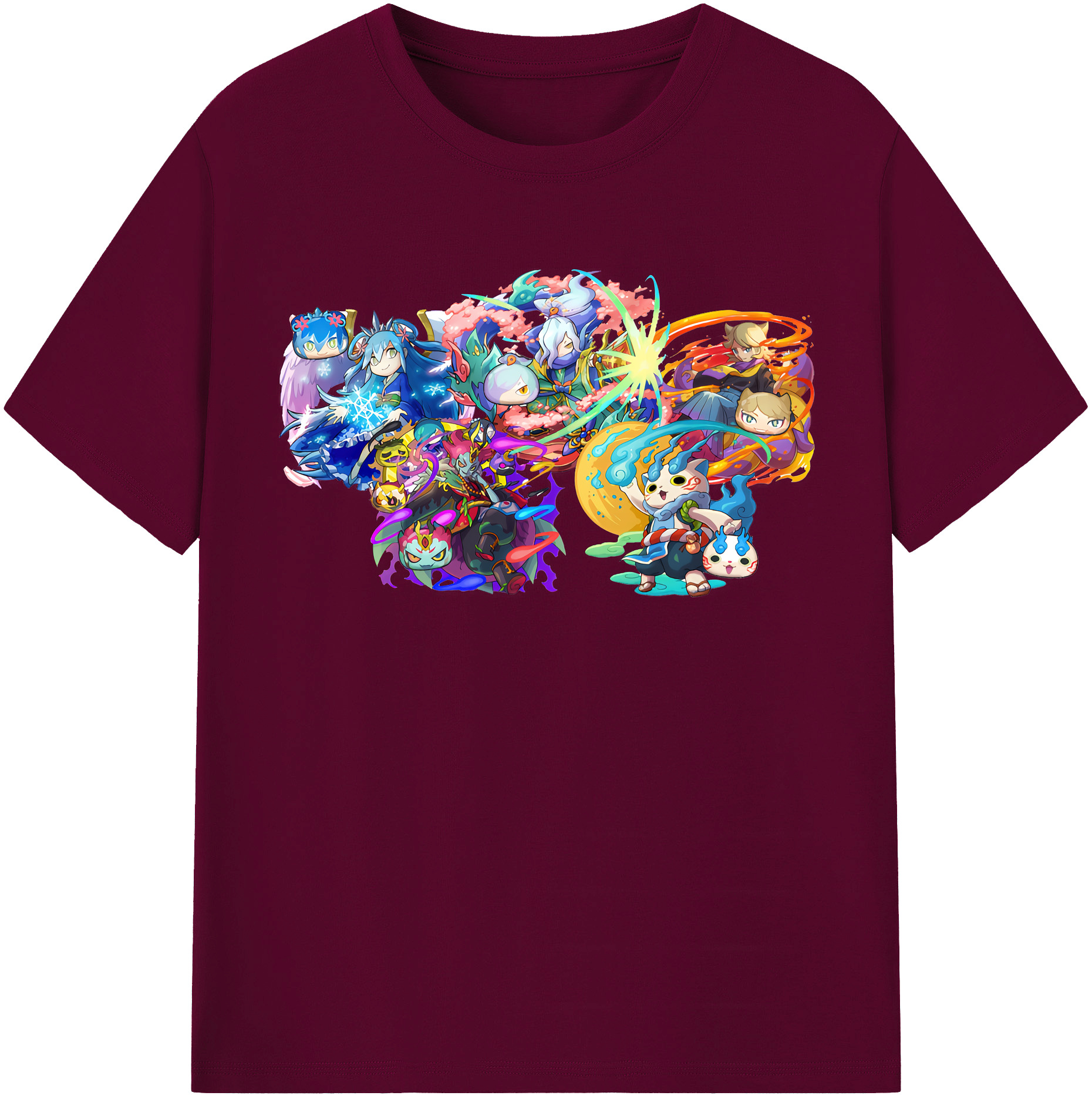 （画像用） 妖怪ウォッチ Yo-kai Watch レディースカジュアルプリントTシャツ（綿100％）